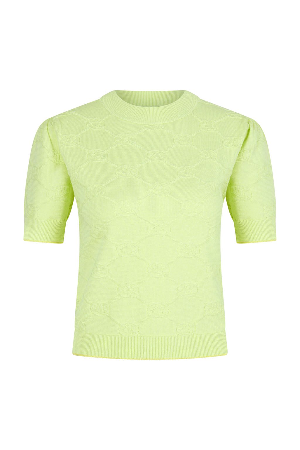 KNIT TOP SS BODY FIT - LIME GREEN - Love Sophia